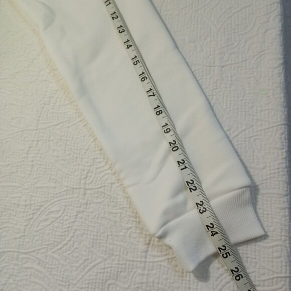 EQYL Sweatshirt Crop White Crewneck  Sise XL Womens Sport Sporty NWT - Picture 9 of 9